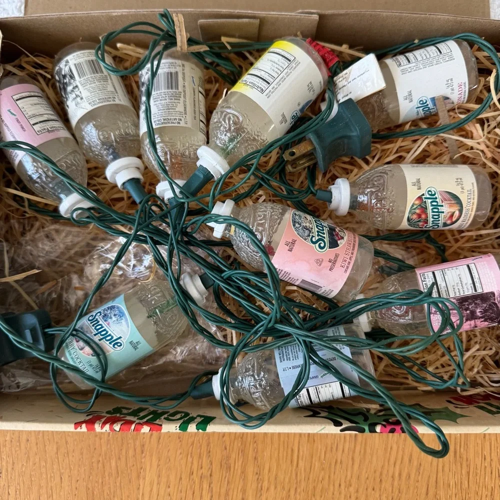 Vintage Snapple Holiday Lights